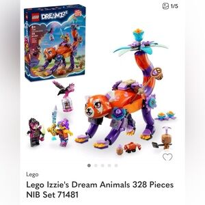 Lego Izzie's Dream Animals 328 Pieces NIB Set 71481